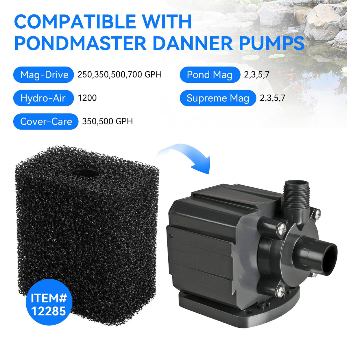HDWGGD hydro‑air pump compatibility aids reliable filtration for water features