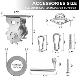 HDYAR M5/M6 hooks enable quick, secure connections for versatile mounting.