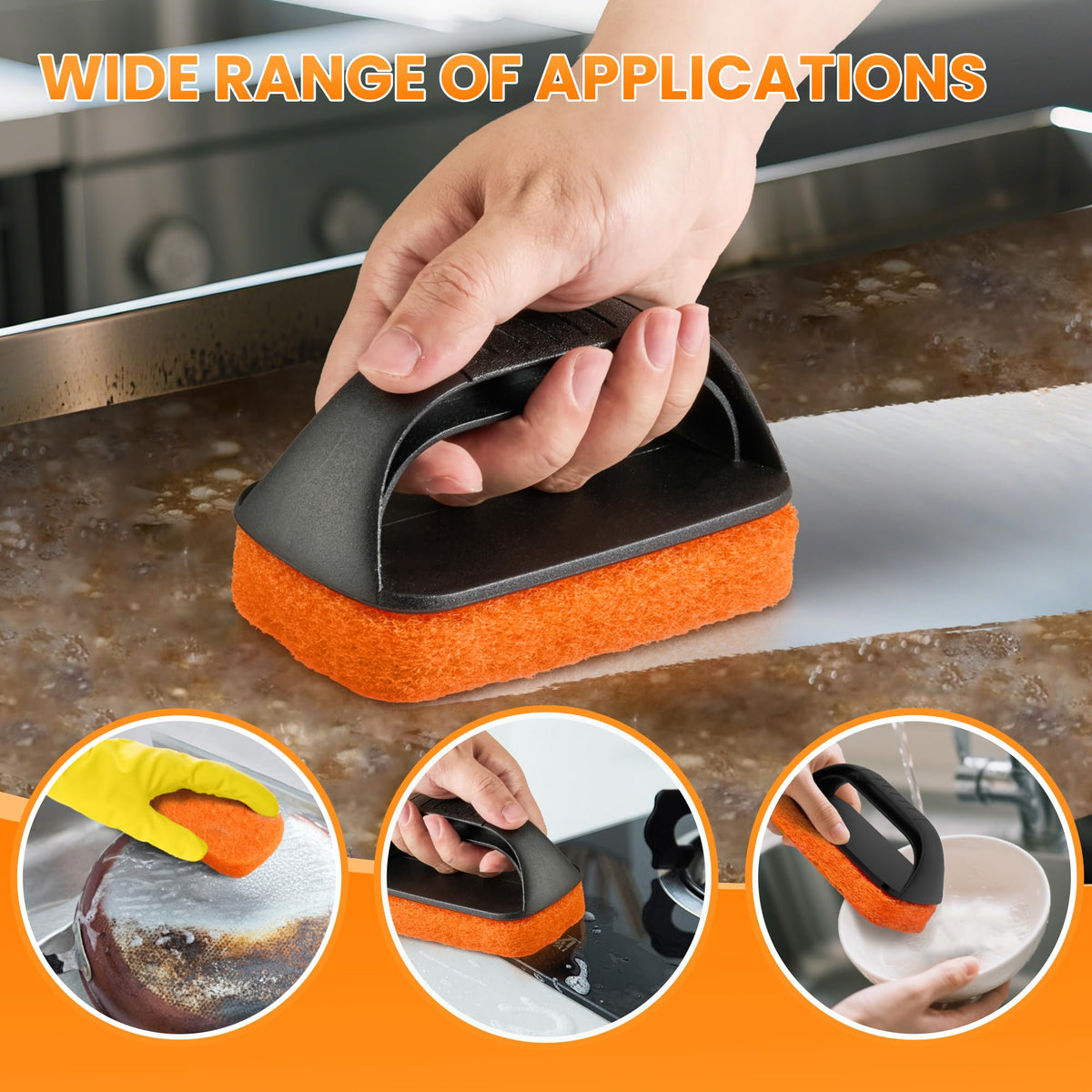 HE-SANQI 11-piece kit provides comprehensive griddle care