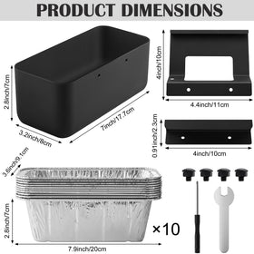 HE-SANQI aluminum drip-pan liners simplify disposal after cooking