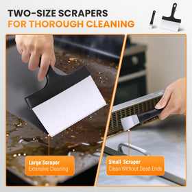 HE-SANQI cleaning pads with dense fibers grip and scrub tough residue