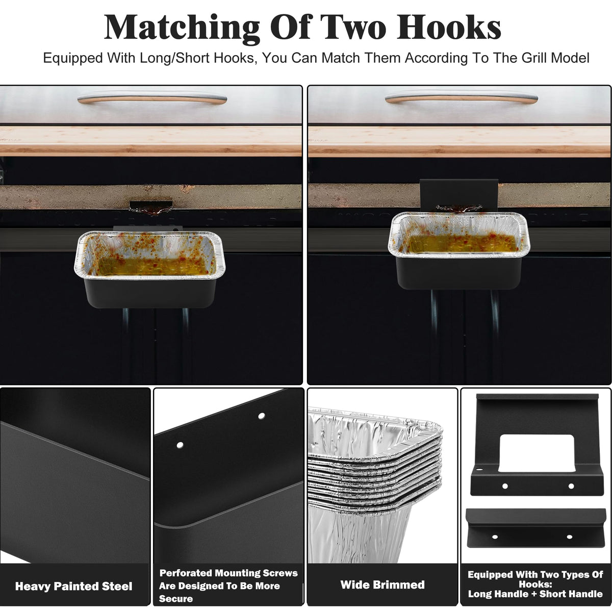 HE-SANQI liner pack keeps grease contained during long grill sessions