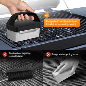 HE-SANQI heat-resistant handle in action protecting hands during hot-cleaning sessions.