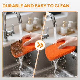 HE-SANQI easy-grip ergonomic design aids safe hot-surface scrubbing.