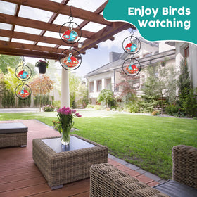 HEADAK LIFE detachable hooks enable easy hanging in garden or porch