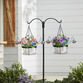 Headak Life glass hummingbird feeder balls attract birds with striking red accents.
