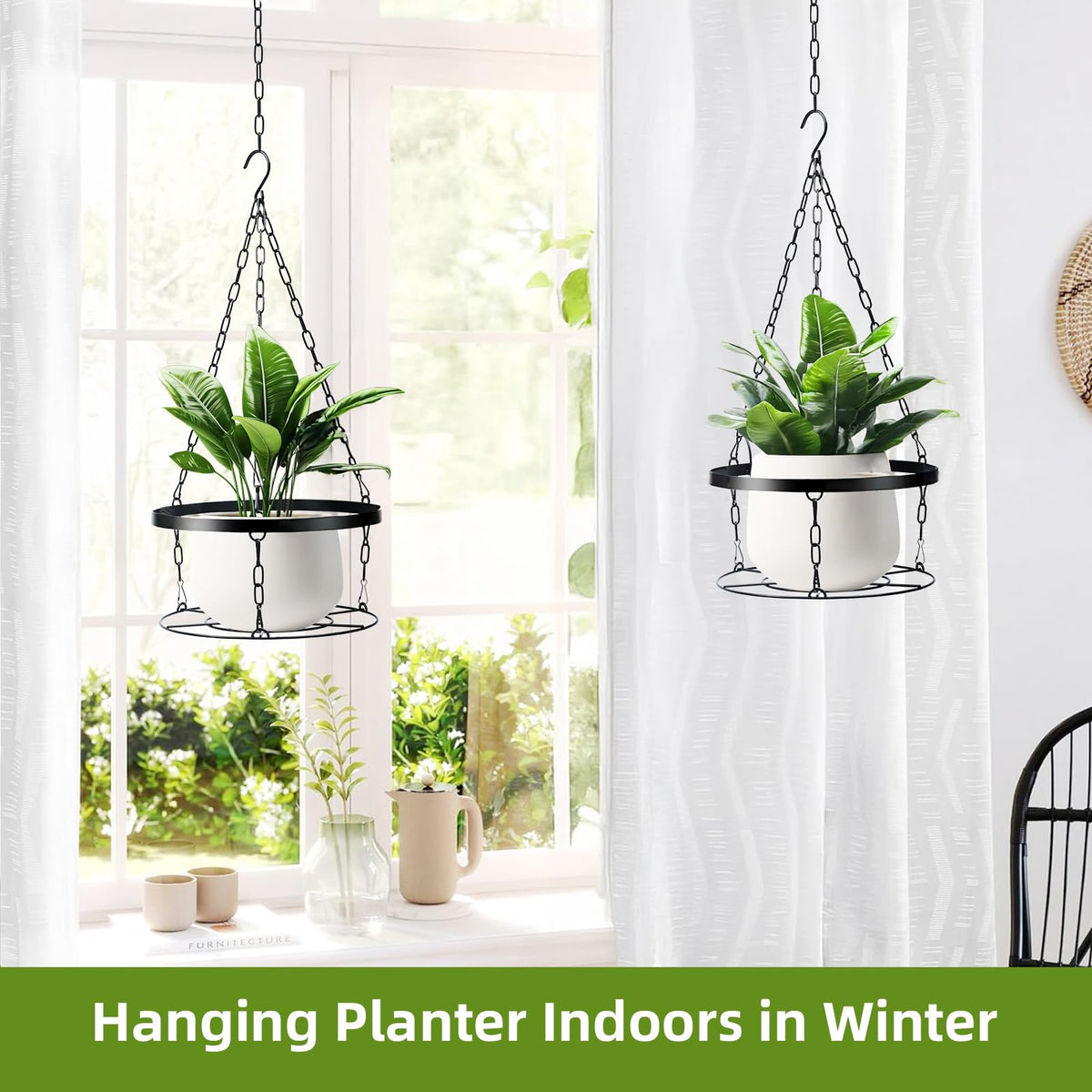 Headak Life indoor-outdoor hanging setup fits gardens, patios, or windows.