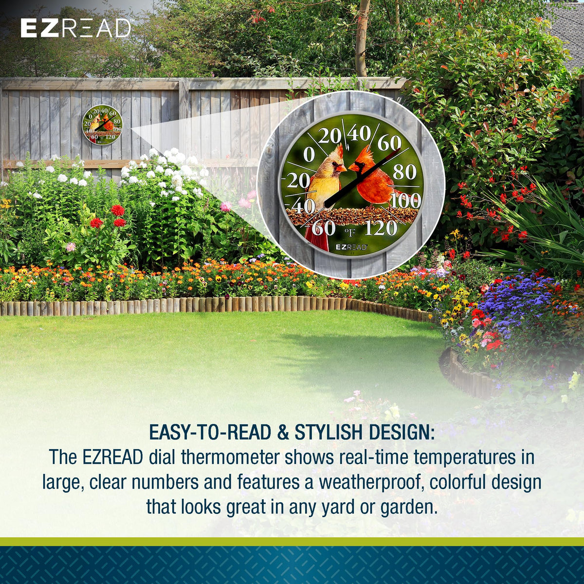 Headwind EZREAD 12.5 inch dial provides easy, accurate readings from across the yard