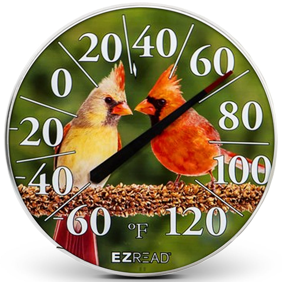 Headwind EZREAD outdoor dial thermometer with a large 12.5 inch dial for easy outdoor reading from the yard or pool