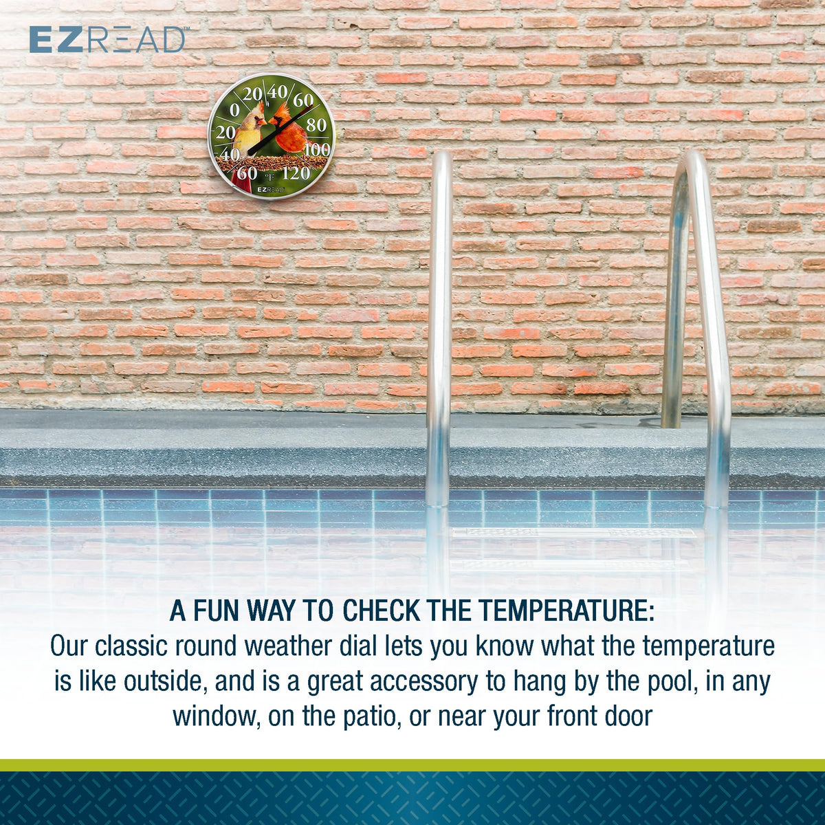 Headwind EZREAD vivid color thermometer helps you spot temperatures in any weather