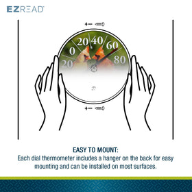 Headwind EZREAD weatherproof thermometer withstands the elements while staying legible