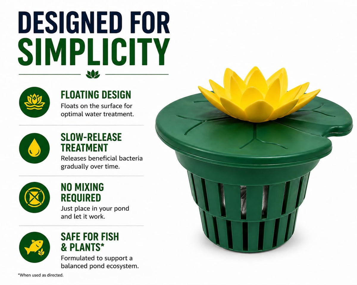 Healthy Ponds AquaLily 30-day refills offering natural bacteria for pond maintenance.
