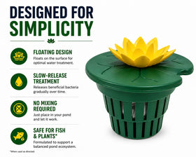 Healthy Ponds AquaLily 30-day refills offering natural bacteria for pond maintenance.
