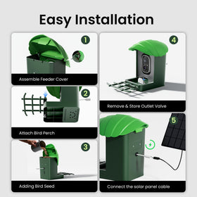 HEAPETS easy setup on tree, wall, or pole
