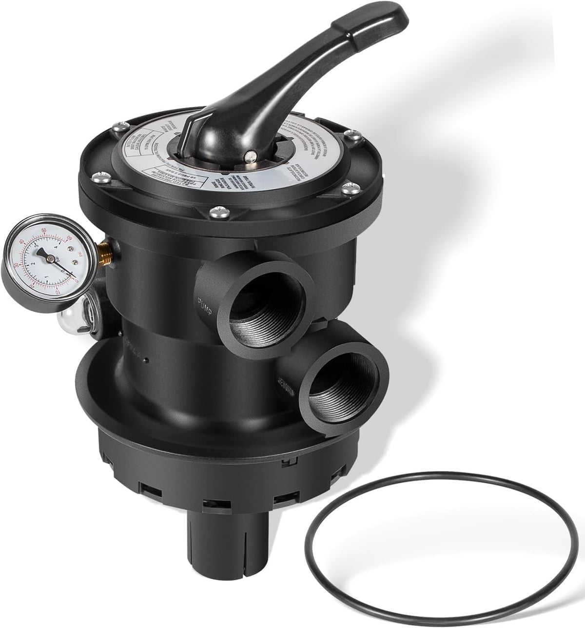 Heart Horse SP0714T clamp-style valve in black for secure installation with Hayward filters