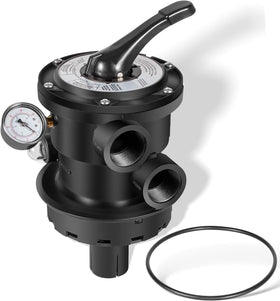 Heart Horse SP0714T clamp-style valve in black for secure installation with Hayward filters