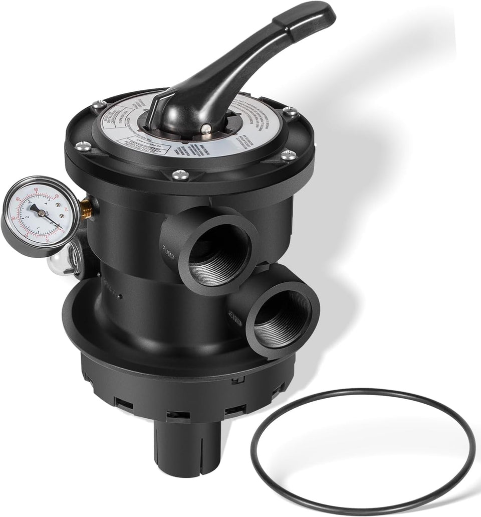 Heart Horse SP0714T clamp-style valve in black for secure installation with Hayward filters