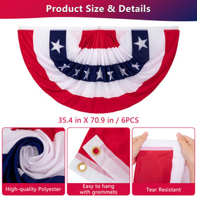 Heartome 3x6 ft banner flags for yard, easy to hang with convenient grommets.