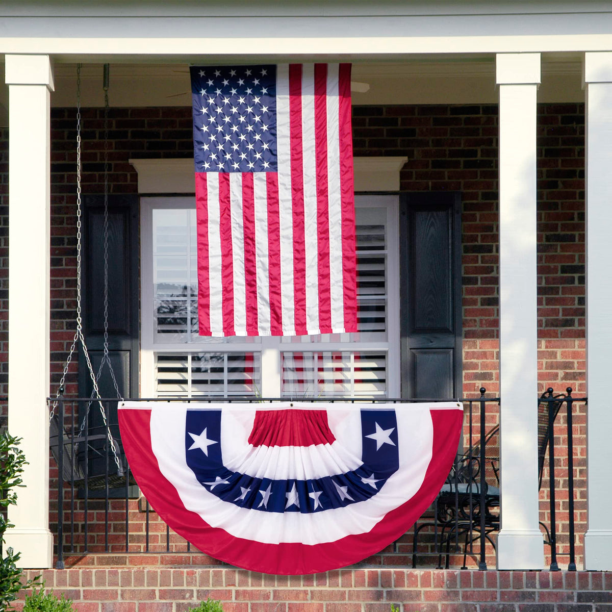 Heartome large 3x6 ft flags create a bold yard focal point.