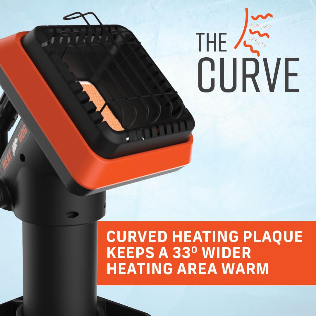 Heat Hog portable propane heater for on-the-go warmth.