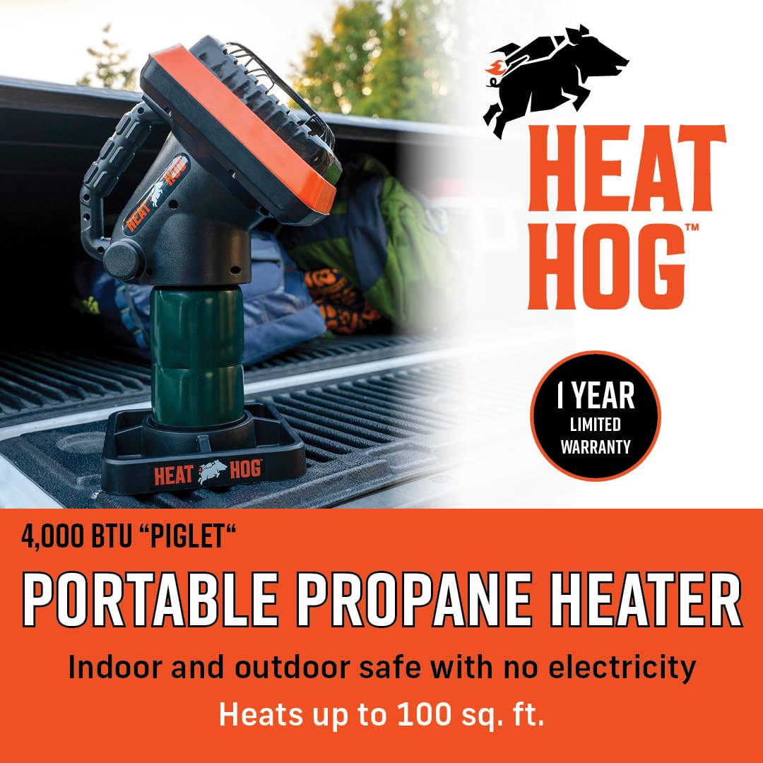 Heat Hog widened heat area 33 degrees for broader coverage.