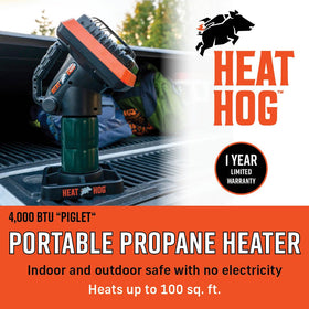 Heat Hog widened heat area 33 degrees for broader coverage.