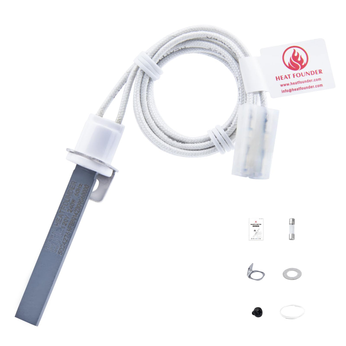 HEATFOUNDER ignition rod replacement for Pit Boss grills enables quick starts.