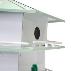 Heath Outdoor AH-12D door stops demonstrate seasonal closure for versatile use