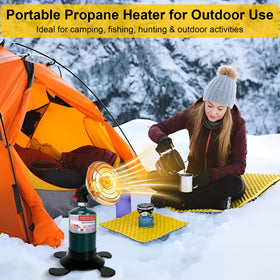 HEATHIVE foldable tank base setup shows easy stabilization in outdoor spaces