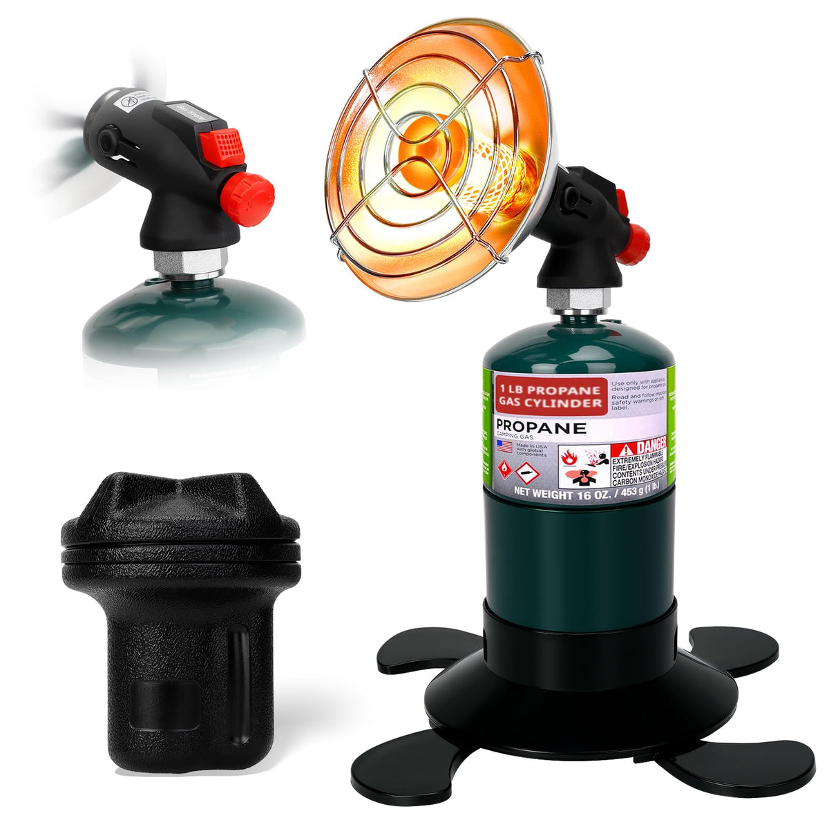 HEATHIVE portable propane heater camping pack delivers compact warmth on the go