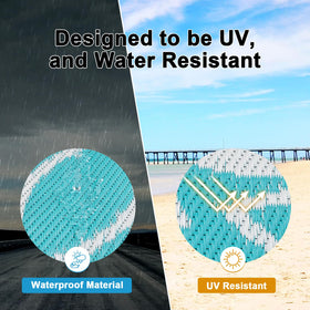 Beach picnic mat with multi-use functionality