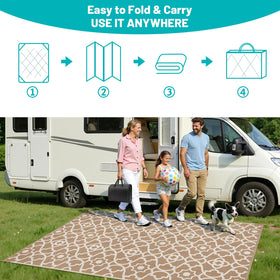 HEBE easy-clean surface allows quick spills cleanup after outdoor gatherings.