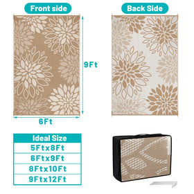 HEBE floral pattern reversible side B provides a fresh alternative