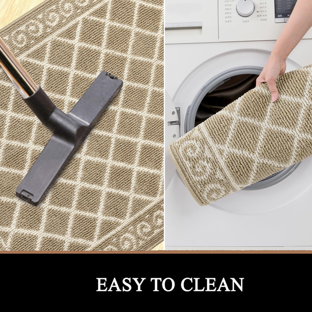 HEBE heavy-duty door rug handles high traffic without slipping