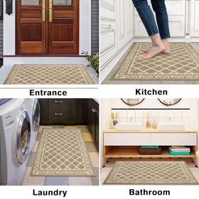 HEBE low-profile entry mat glides under doors with ease