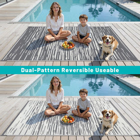 HEBE Outdoor Rug UV resistant color staying vivid in sun