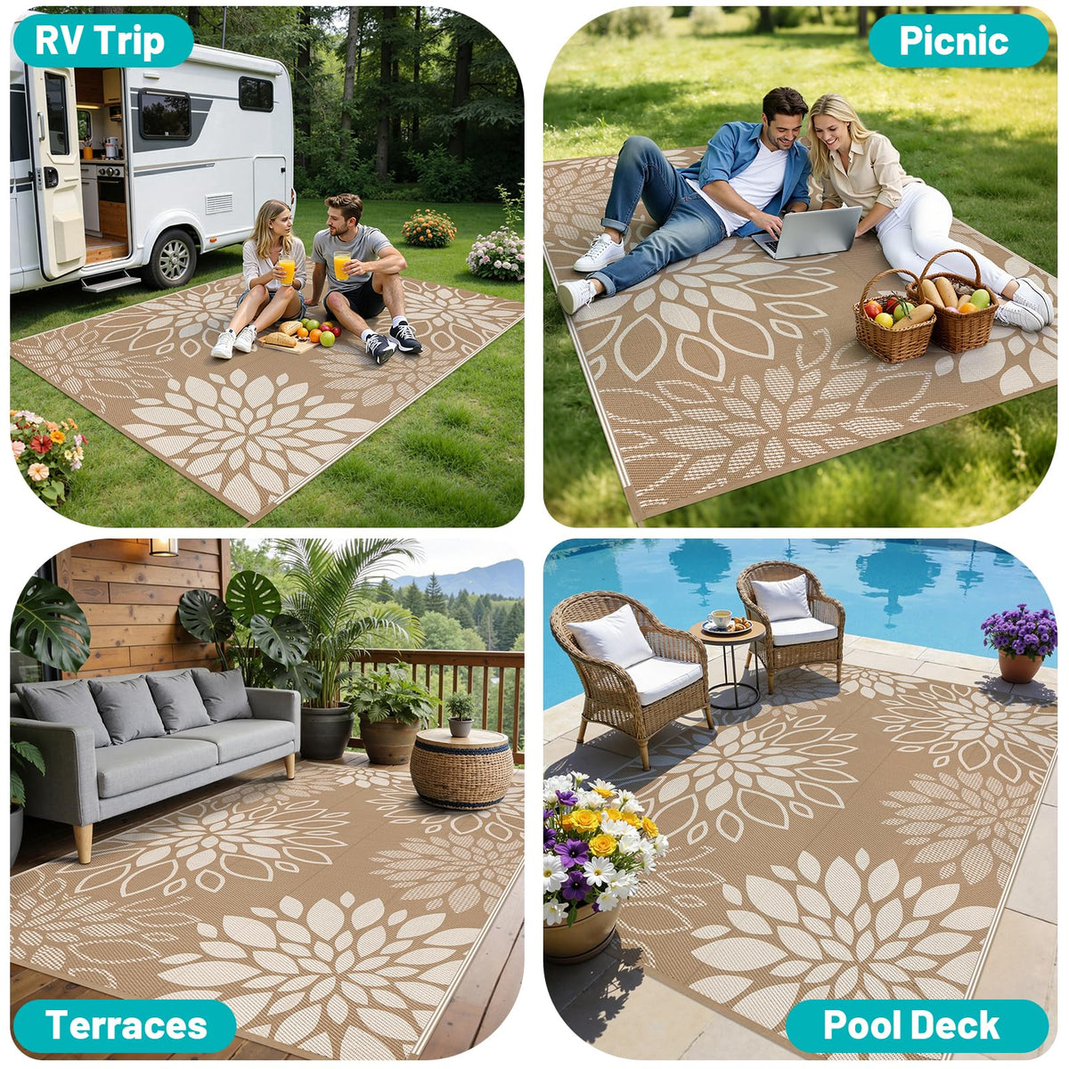 HEBE porch, balcony, camper, or RV area upgrade.