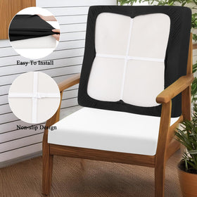 HEBE RUGS elastic cushion covers fit 19–26 inch chairs securely