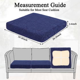 HEBE RUGS elastic-edge fit cushion cover demonstrates stretch and stay-put design.