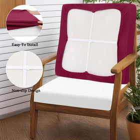HEBE RUGS machine-washable cushion cover for easy outdoor maintenance.