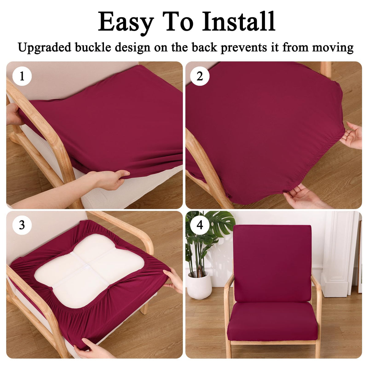 HEBE RUGS outdoor dining chair covers enhance patio decor.