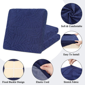 HEBE RUGS protective outdoor cushion cover shields from spills and claws.
