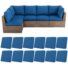 HEBE RUGS stretch patio cushion covers 12pcs protect outdoor cushions with a snug fit