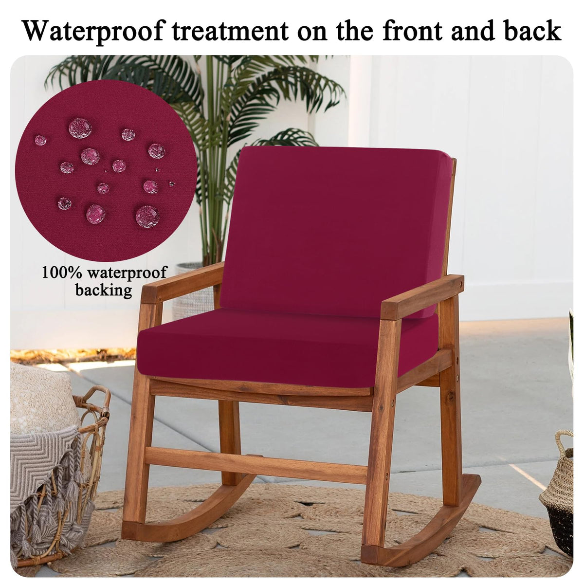 HEBE RUGS wrinkle-free spandex polyester cushion cover stays neat.