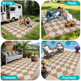 HEBE UV-Fade-Resistant Rug resists sun exposure for longer use.