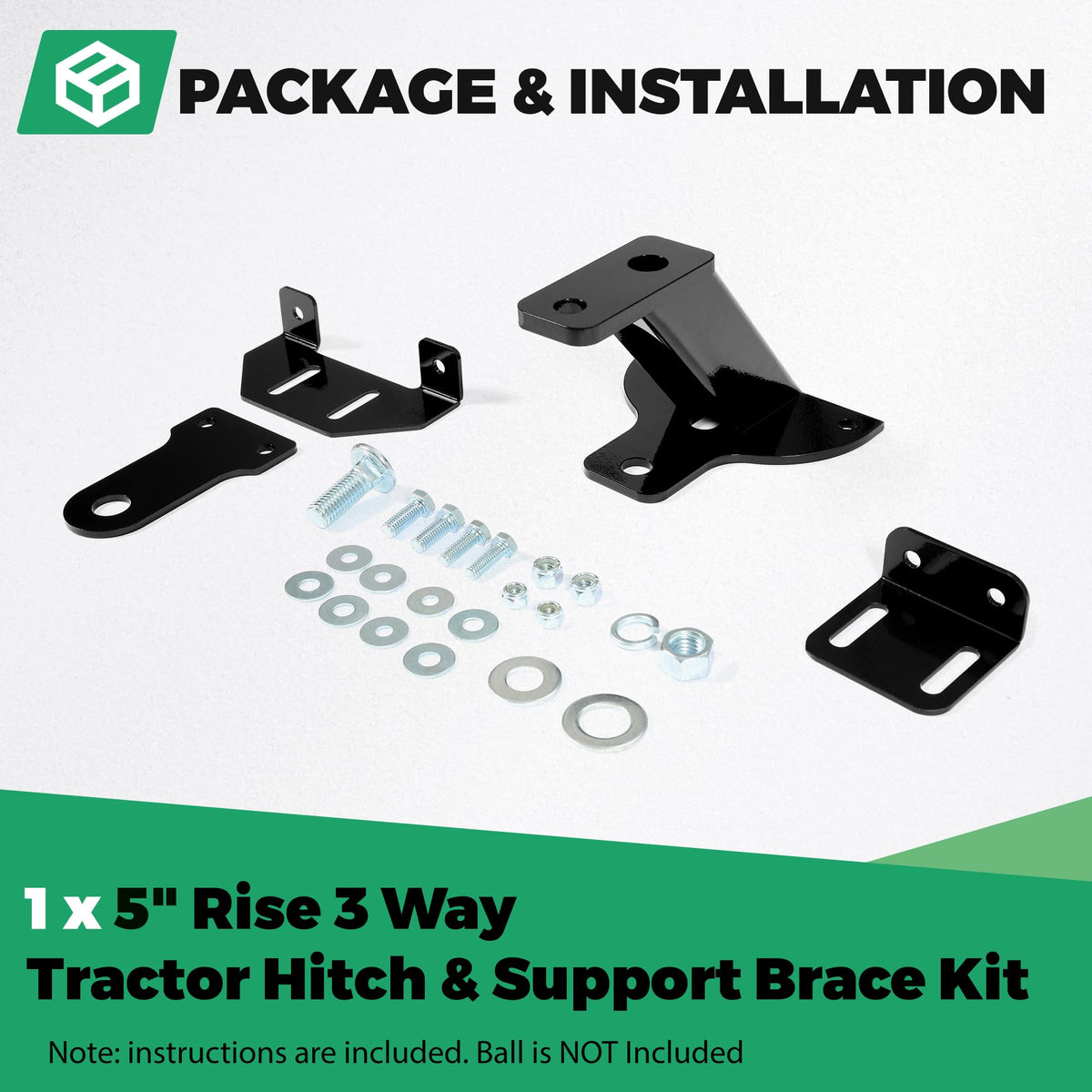 HECASA heavy-duty brace 6-inch configuration supports wider tractor models