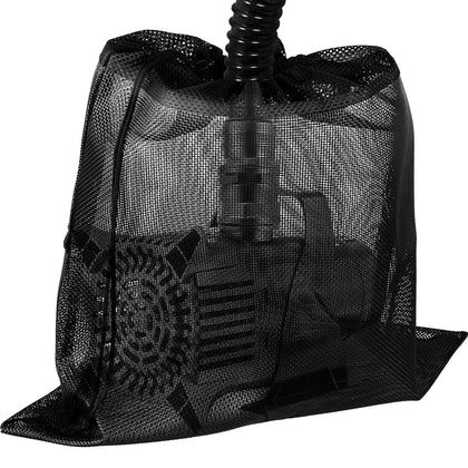 Hecaty 24x26 barrier bag protecting pond pump from debris