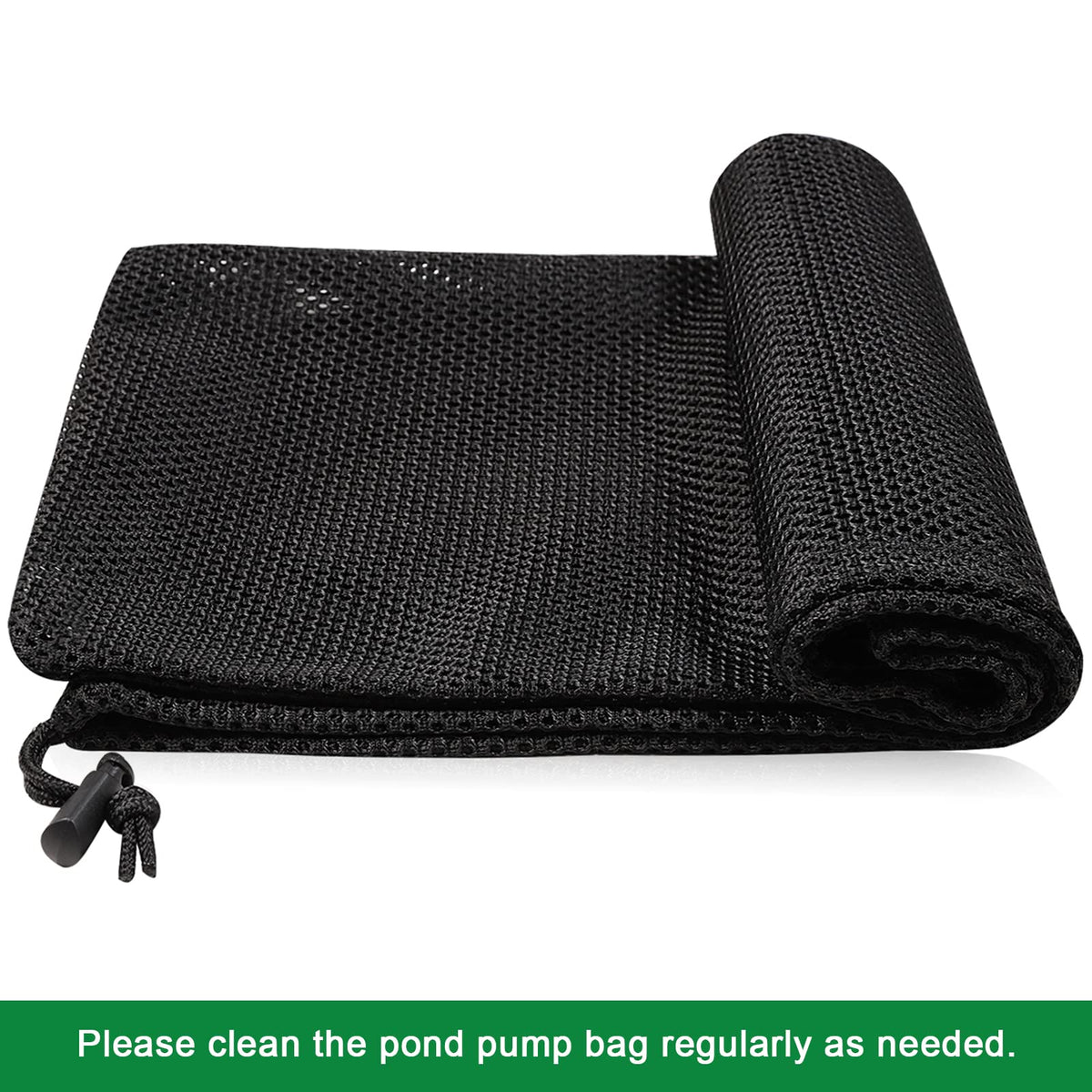 Hecaty adjustable drawstring bag keeping the pump securely in place