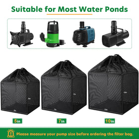 Hecaty drawstring-secured bag stays firmly attached around your pump.