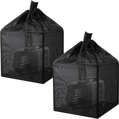 Hecaty pond filter bag with internal frame protects the pump from debris